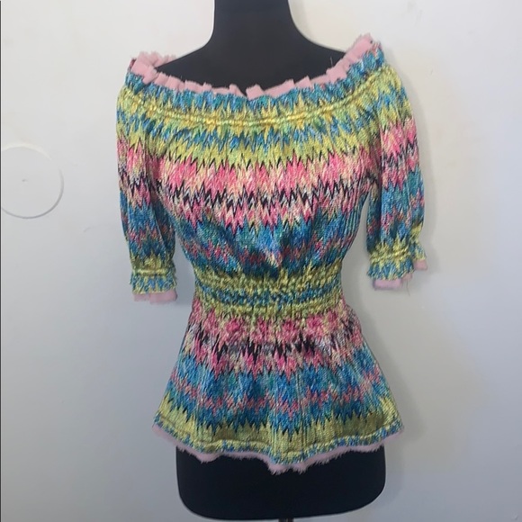 One of a Kind Christina Makowsky Knit Top - Picture 1 of 8